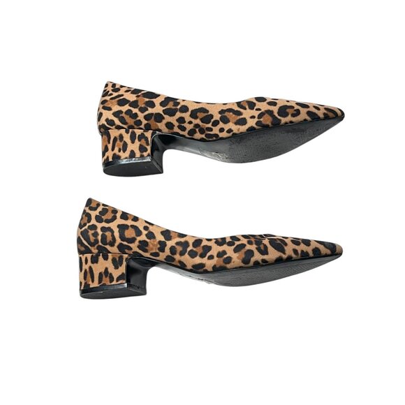 Aldo‎ Leopard Print Block Heel Pointed Toe Pumps Size 7 - Picture 6 of 10